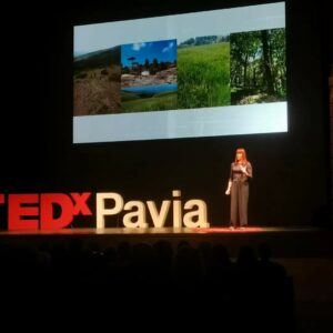 La Prof. Silvia Paola Assini, responsabile di Life Drylands, a TedX Pavia 2022.